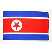 AZ FLAG Bandera de Corea del Norte 150x90cm - Bandera NORCOREANA 90 x 150 cm